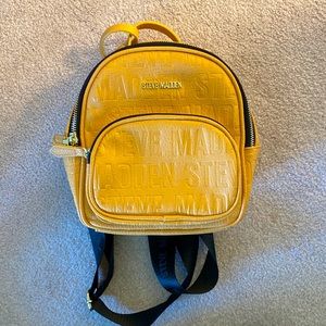 Small yellow Steve Madden backpack